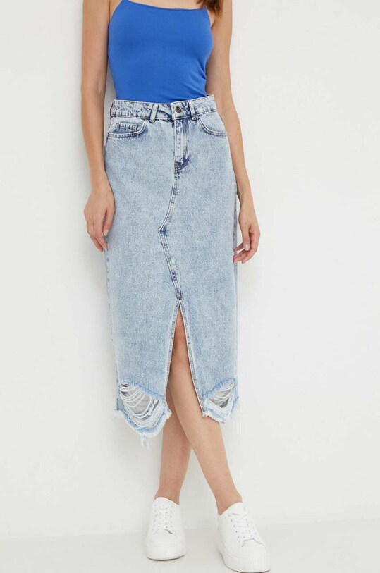 Τζιν φούστα Answear Lab casual μπλε wz23.sdd01s.db