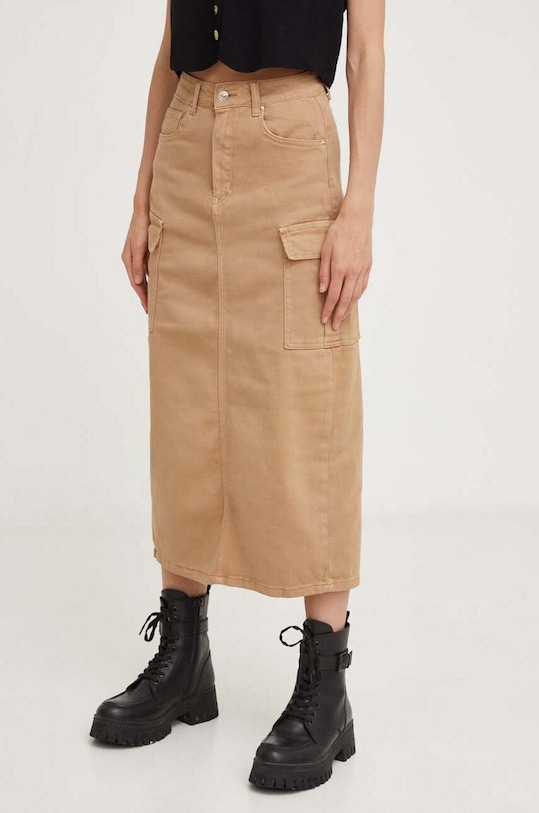 Answear Lab spódnica casual beżowy W78506.HKK