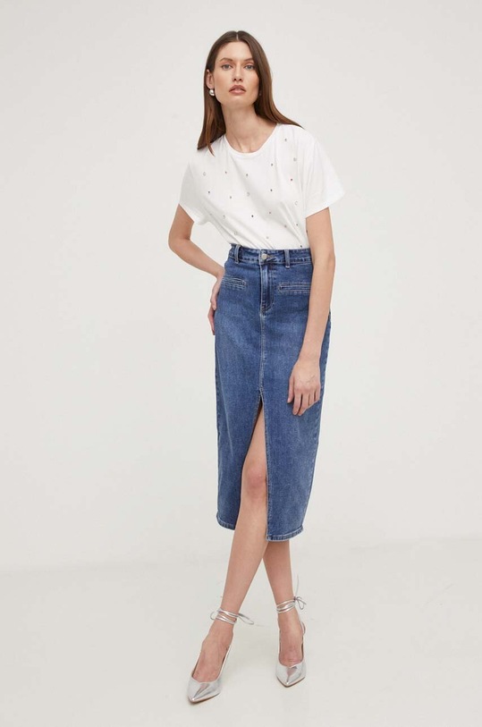 Answear Lab spódnica jeansowa rd7249.FWK niebieski WZ23