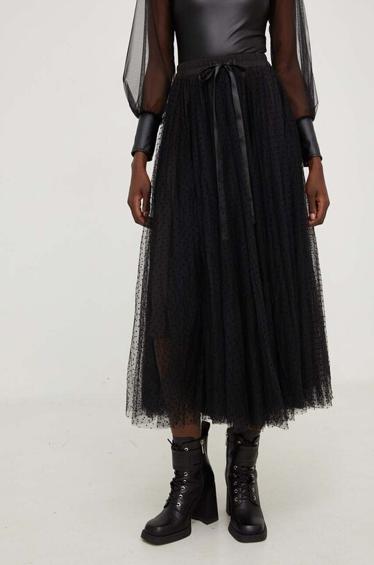 Answear Lab fustă x limited collection NO SHAME ck08077.3.fkk negru WZ23