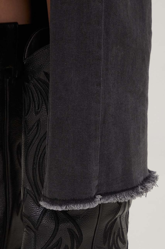 Answear Lab fustă din denim X limited collection NO SHAME TR207.HKK negru