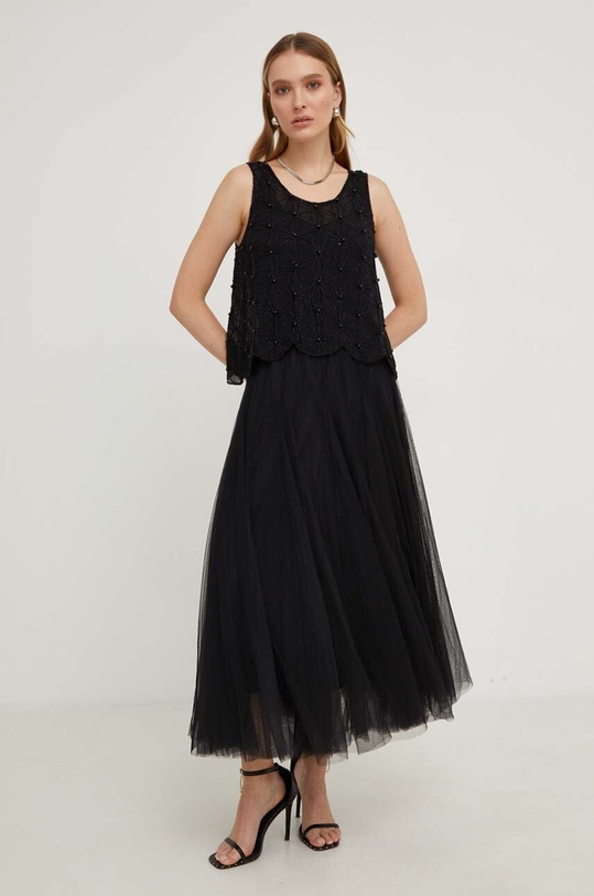 Answear Lab fustă ck08202.fh negru WZ23