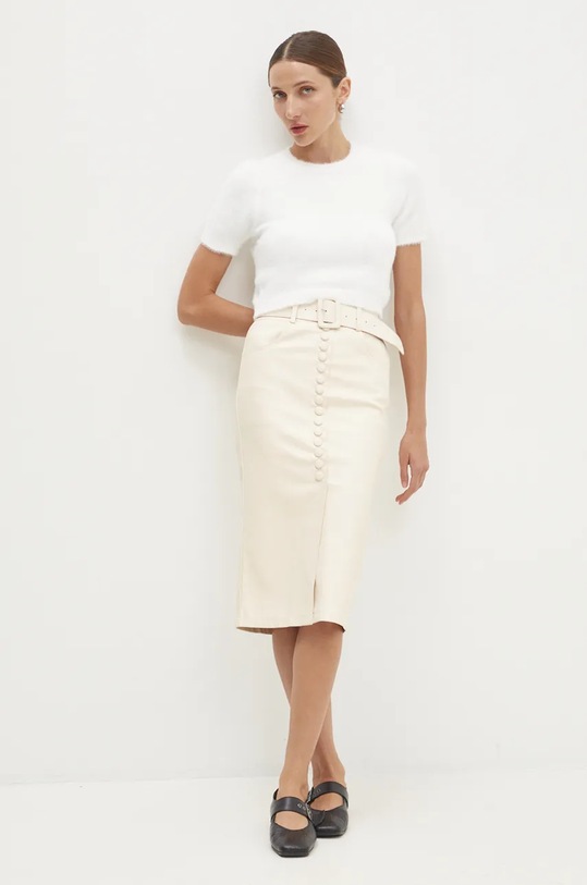 Suknja Answear.LAB MC6206.HH bež WZ24