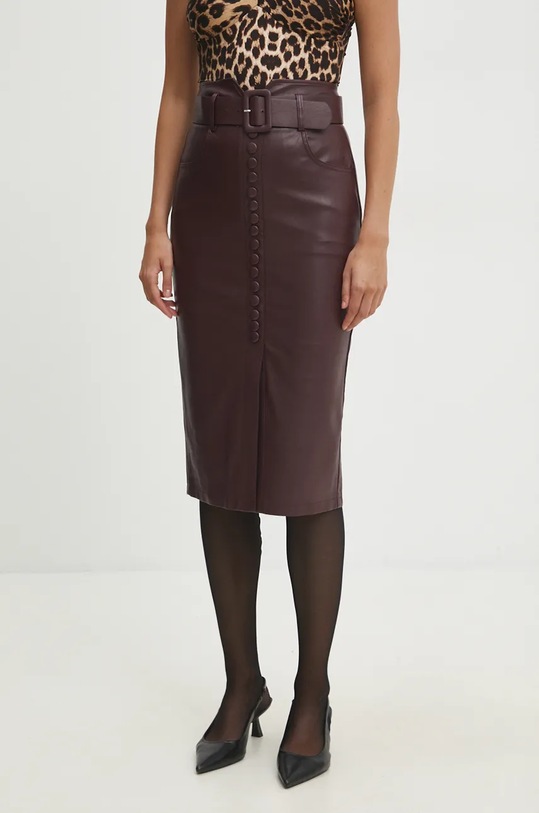 Спідниця Answear.LAB casual бордо MC6206.HH