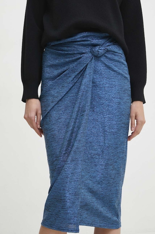 Answear Lab fustă T1.HWK albastru WZ23
