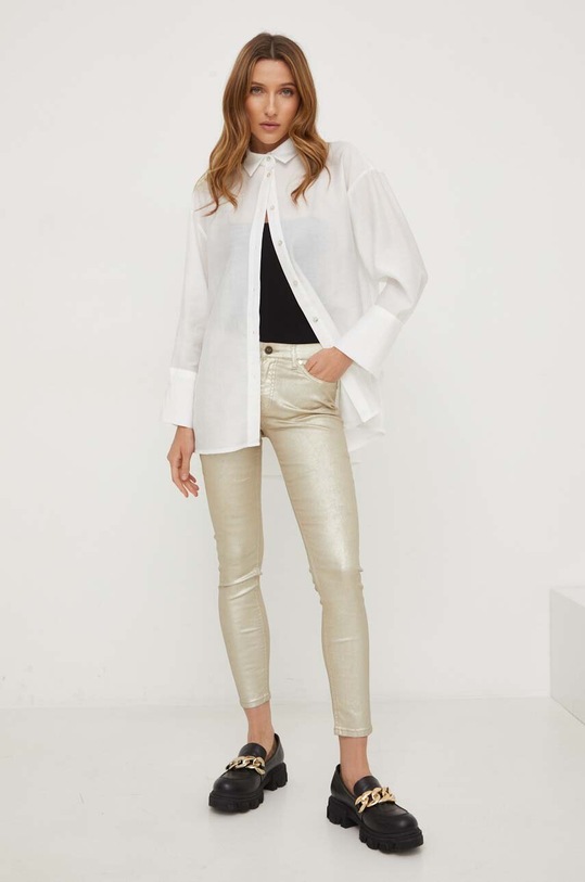 Answear Lab spodnie sjd00i.js złoty WZ23
