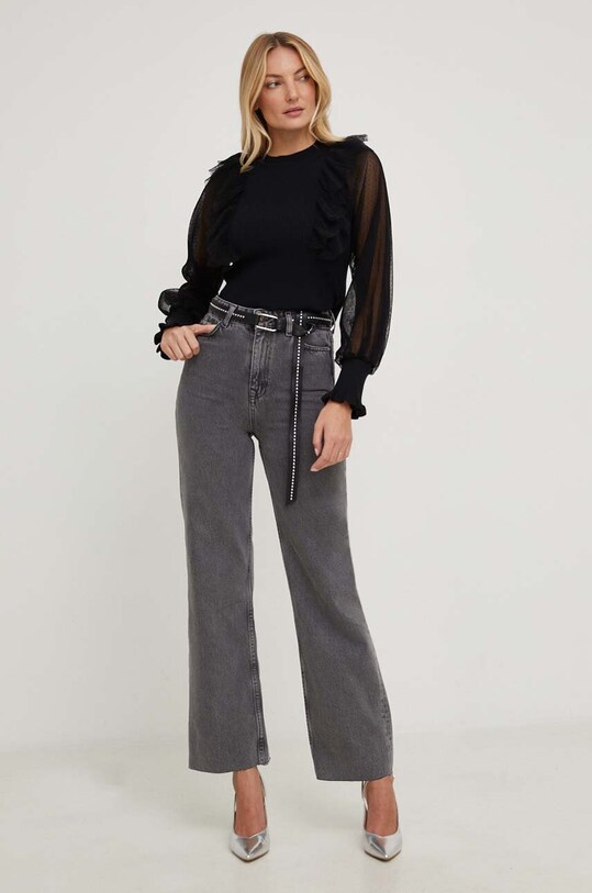 Kavbojke Answear.LAB siva 030039.TWK