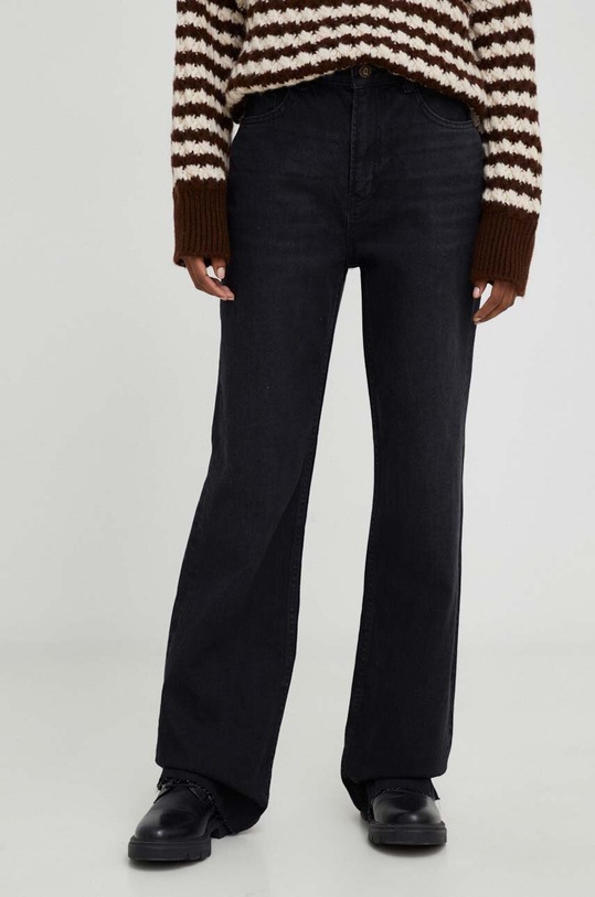 Answear Lab jeansy czarny w.1384.TWK