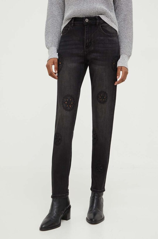 Answear Lab jeansy czarny B3813H.HWK
