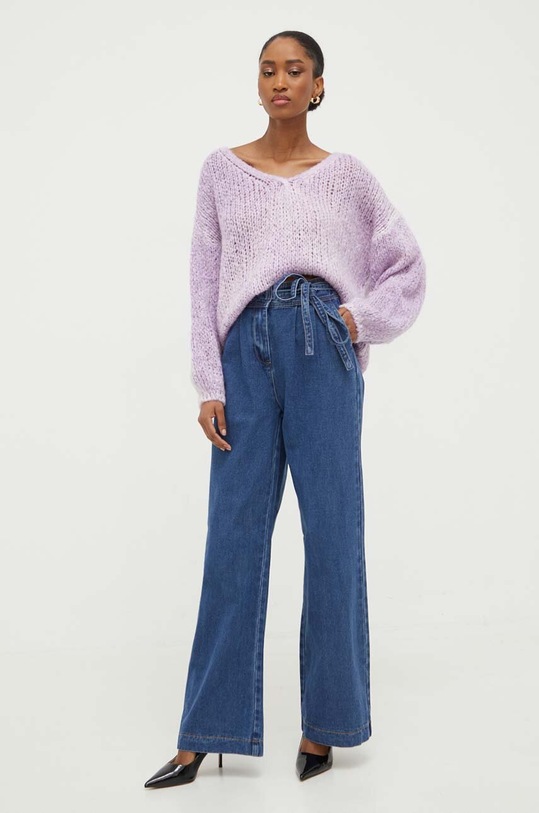 Answear Lab jeansy JD476X.fh niebieski WZ23
