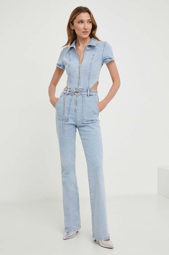 Kombinezon iz jeansa Answear Lab pa71311.TKK modra WZ23