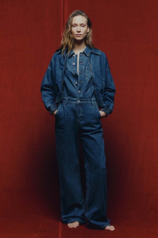 Answear Lab jumpsuit di jeans denim blu JD492.fh