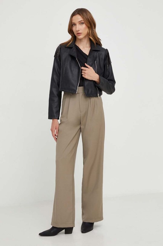 Штани Answear.LAB тканина зелений 25538.HWK