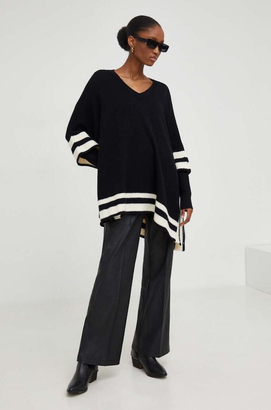 Answear Lab spodnie hu0045.fh czarny WZ23