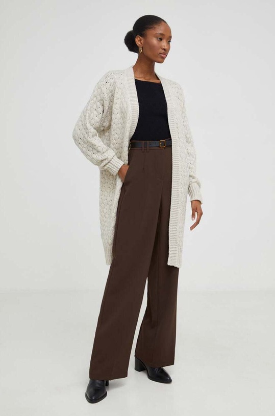 Nohavice Answear.LAB P920.HH hnedá WZ24