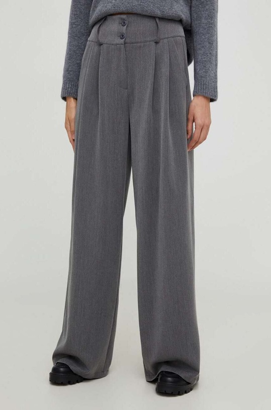 Answear Lab spodnie tkanina szary ls19951.IW