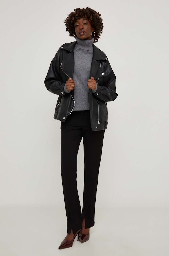 Hlače Answear.LAB 905.IKK crna WZ23