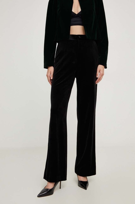 Answear.LAB pantaloni alta nero p2228.FKK