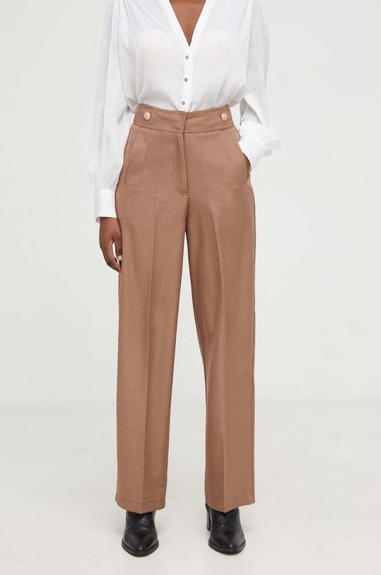 Kalhoty Answear.LAB hnědá P939.HWK