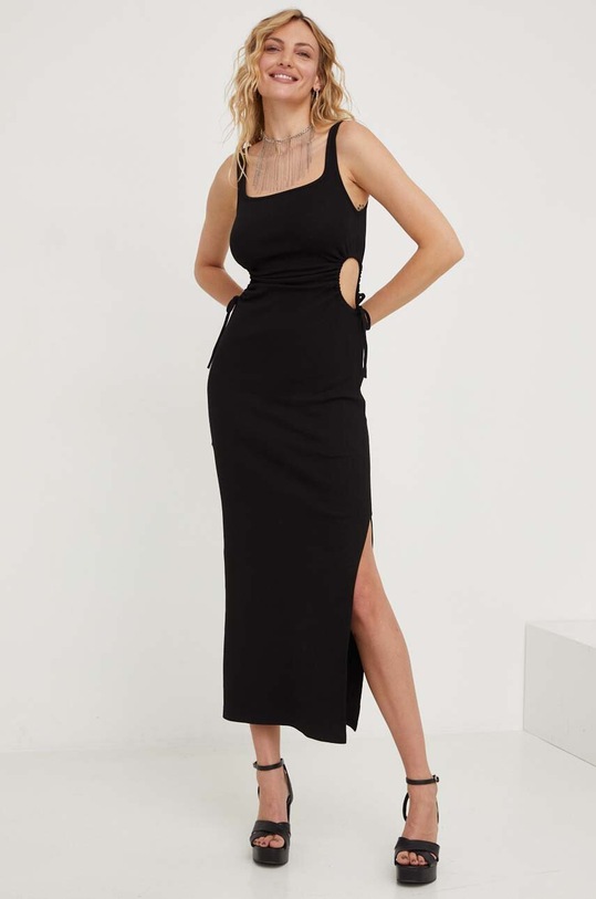 Answear Lab sukienka maxi czarny 9094.WK
