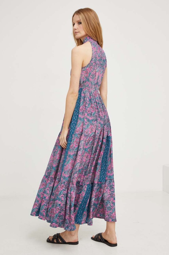 Odzież Answear Lab sukienka jedwabna P914.HKK różowy