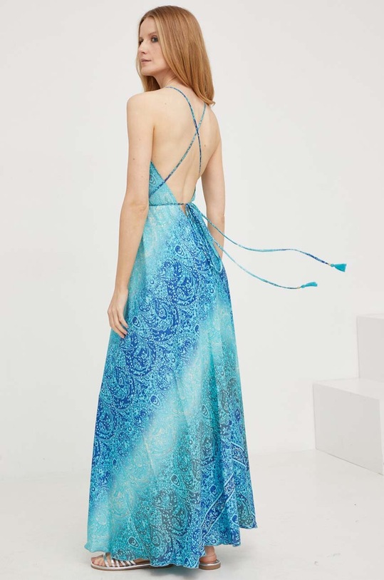 Îmbrăcăminte Answear Lab rochie de mătase E207.HKK albastru