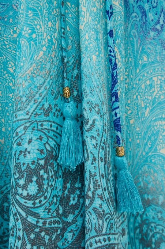 Answear Lab rochie de mătase E207.HKK albastru