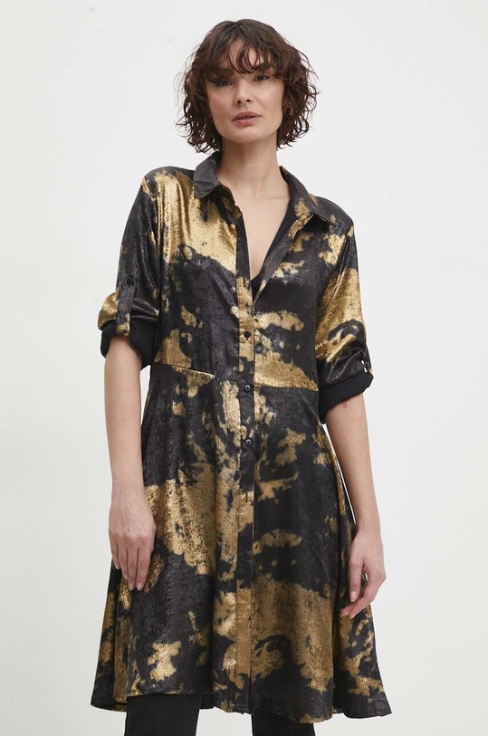 Answear Lab sukienka 31732.HWK złoty WW24