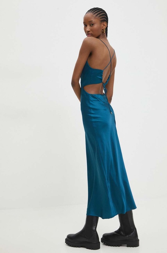 Answear Lab sukienka z elastanem turkusowy 502089.1WK