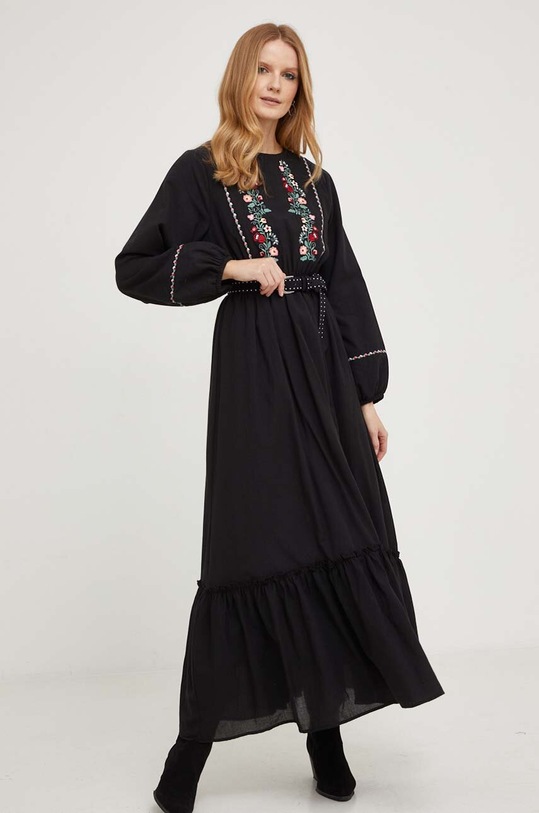 Answear.LAB vestito in cotone 16829.W nero WZ23