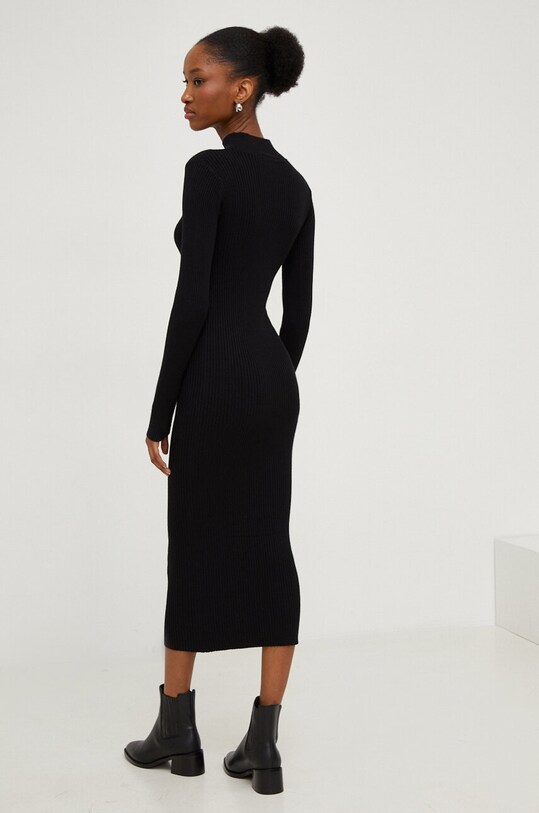 Answear Lab rochie negru QED1743.9TH.gdb