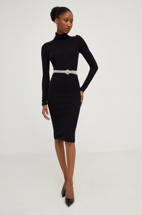 Answear Lab sukienka LKD.248JEWEL.gdb czarny WZ23