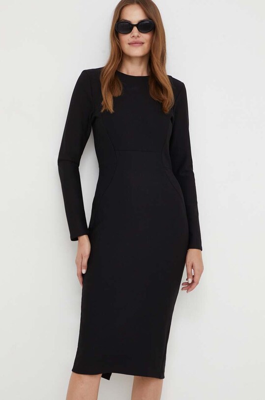 Answear Lab sukienka z elastanem czarny 1132.TWK