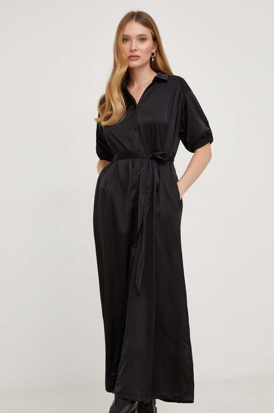 Φόρεμα Answear.LAB ύφασμα μαύρο lq4145.ijs