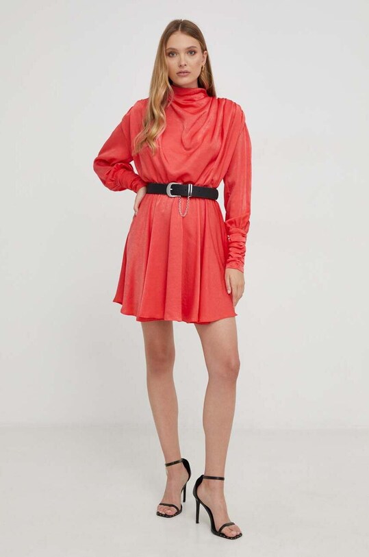 Answear Lab rochie sngl2.tjs rosu WZ23