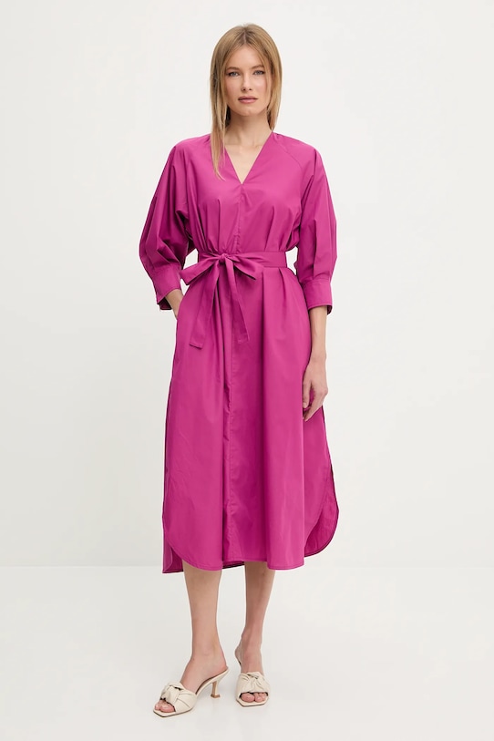 Answear Lab rochie din bumbac b9355.ikk roz WW25