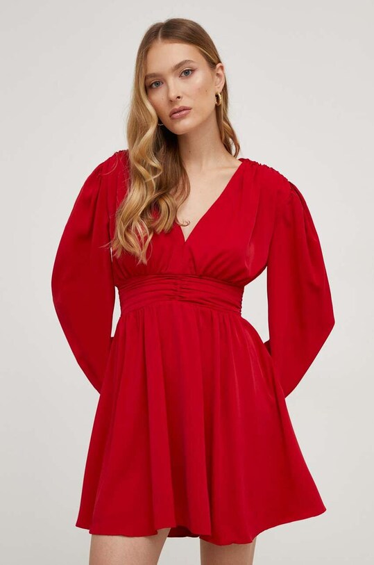 Answear Lab rochie mini rosu 11140.TWK
