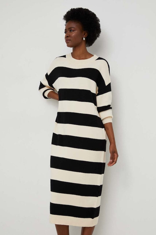 Answear Lab sukienka casual beżowy 8021.iw