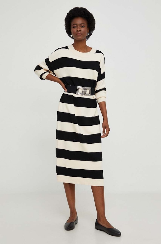 Answear Lab sukienka 8021.iw beżowy WZ23