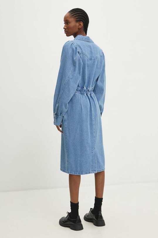 Odzież Answear Lab sukienka jeansowa 5082.fh niebieski