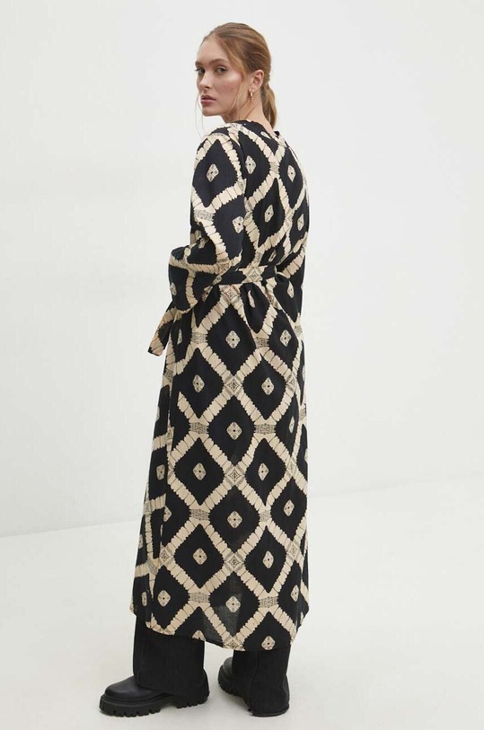 Odzież Answear Lab kimono bawełniane MI437.HWK czarny