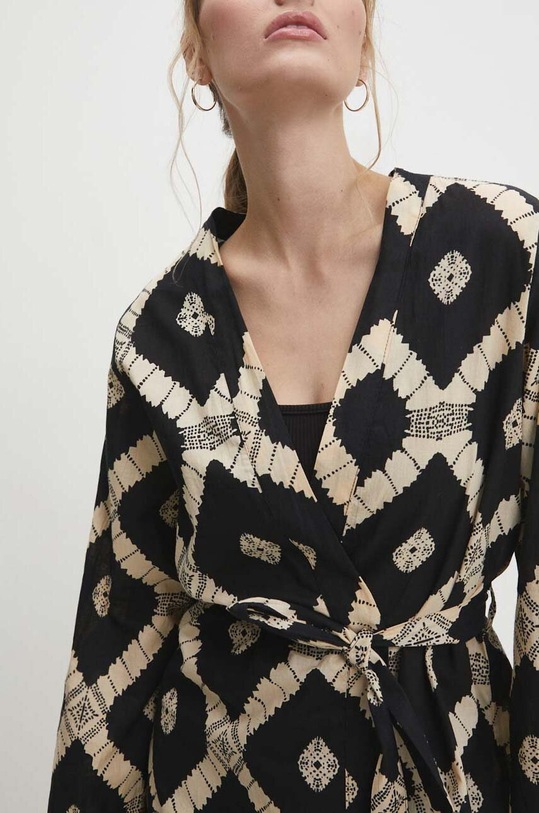 Answear Lab kimono bawełniane MI437.HWK czarny