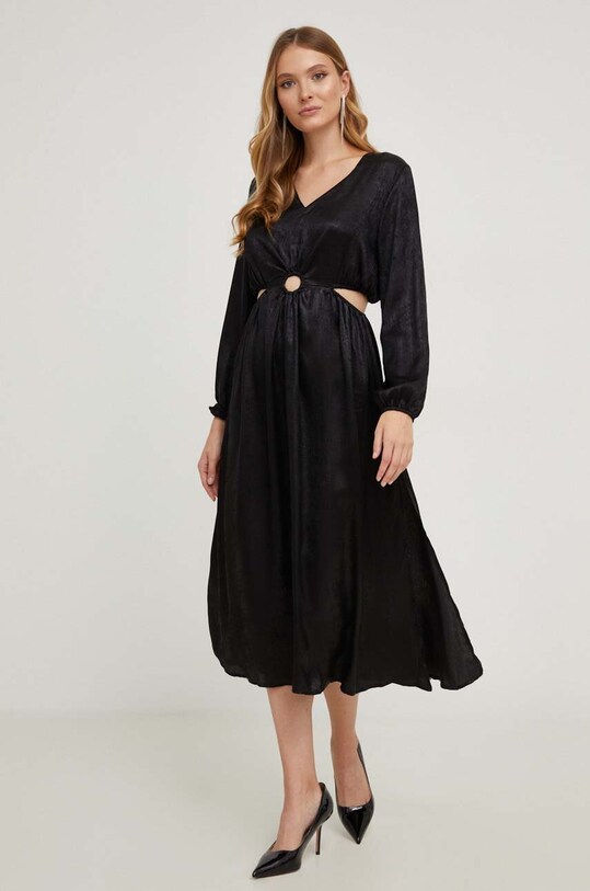 Answear Lab rochie 12r579.FKK negru WZ23