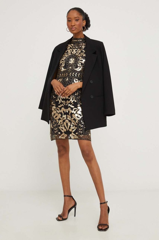 Φόρεμα Answear.LAB 2027.FKK χρυσαφί WZ23