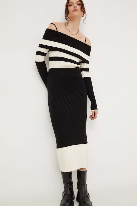 Šaty Answear.LAB maxi černá 80164.th