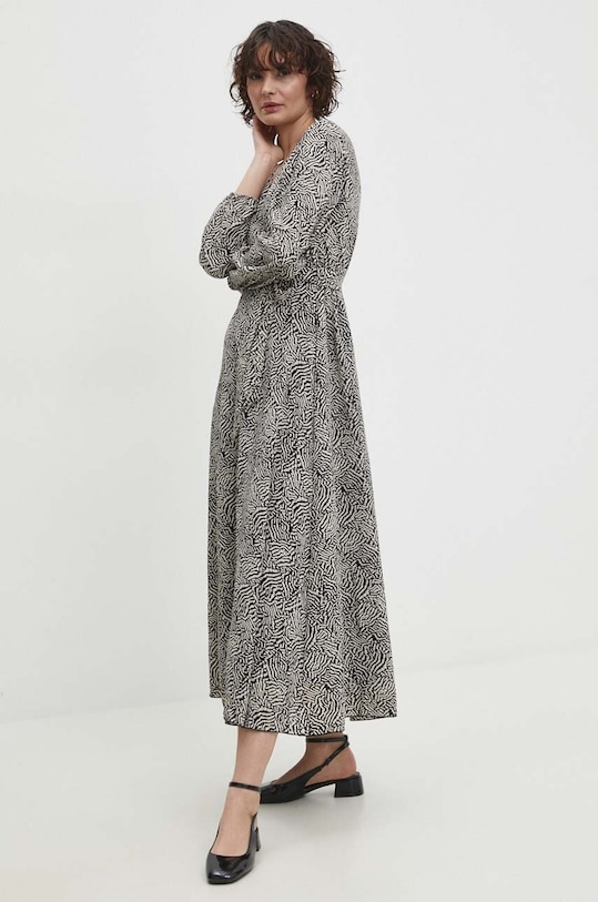 Answear Lab rochie maxi negru dx13015.fh