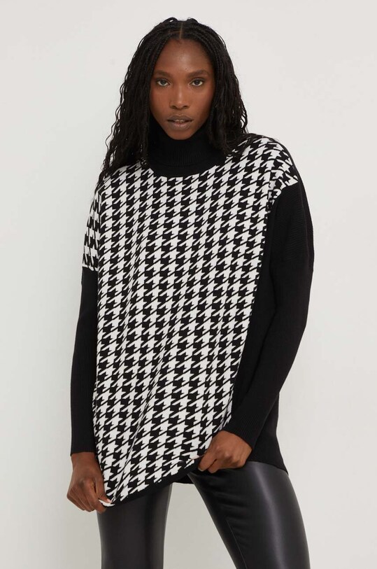 Answear Lab pulover subtiri negru NL9521.A.gdb