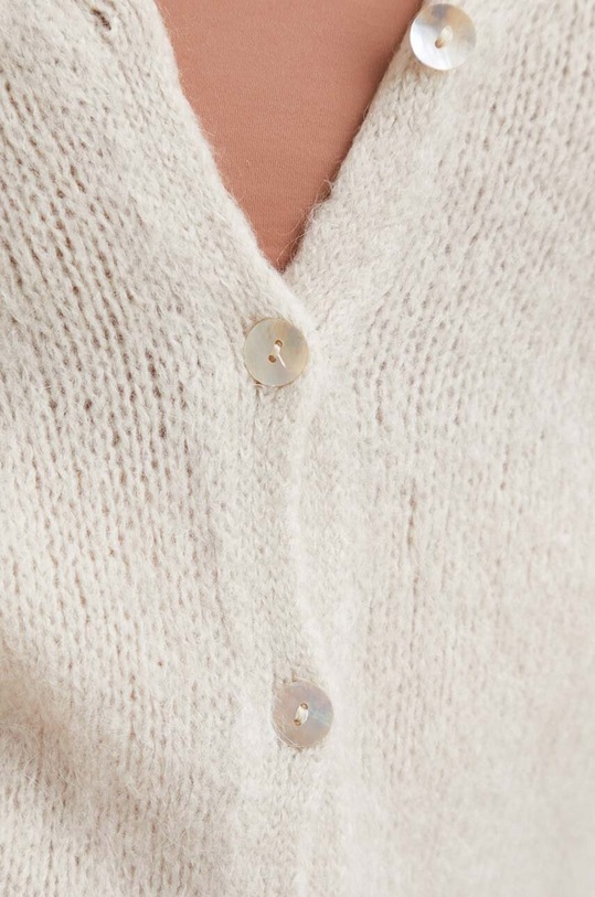 Answear Lab kardigan z wełną 20226.fdb beżowy