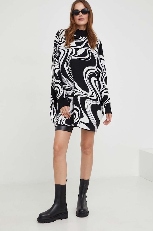 Пуловер Answear Lab полуполо черен 890.3.FKK