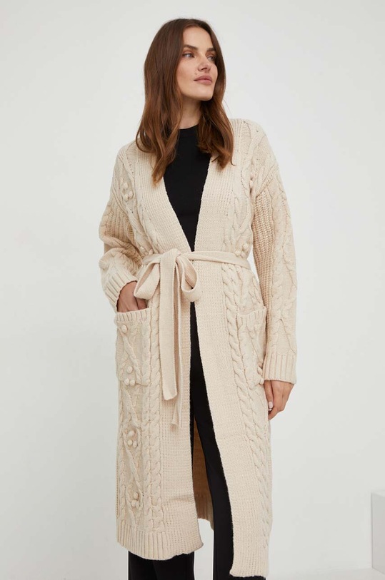 Answear Lab cardigan de lana JY8900.HKK bej WZ23